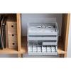 MUJI Overlapping Acrylic Case 2 Tier Drawer with Lid Approx. Width 17.5 x Depth 13 x Height 9.5cm 47380965