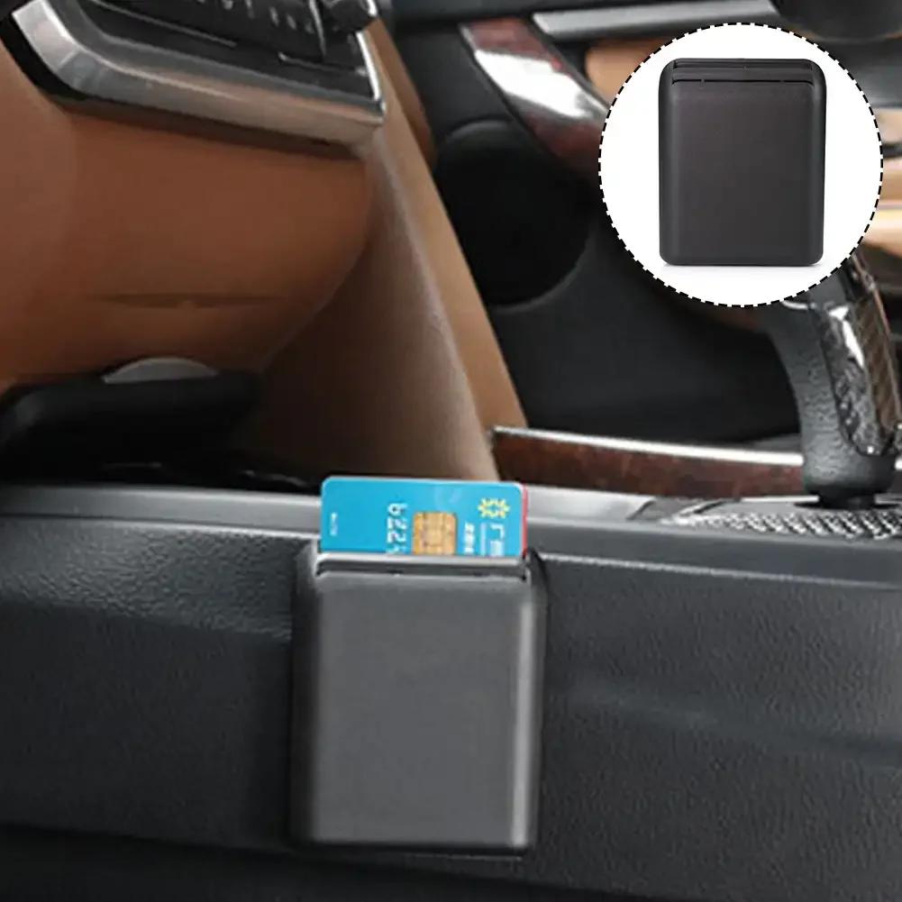 Universal Car Interior Card Holder Multi-function Portable Card Storage Box Car Sun Visor Card Slot Box Crevice Ticket Bracket
