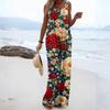 Combinaison Pantalon Femme Mode Décontractée Poches Latérales Combinaison à Imprimé Floral