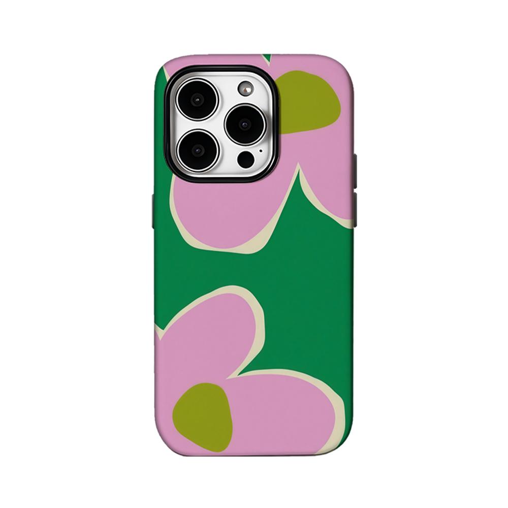 Spring Pink Flowers Phone Case for IPhone 16 15 14 13 12 11 X XS XR XSMAX 7 8 Pro Max Plus Double-layer Back Cover