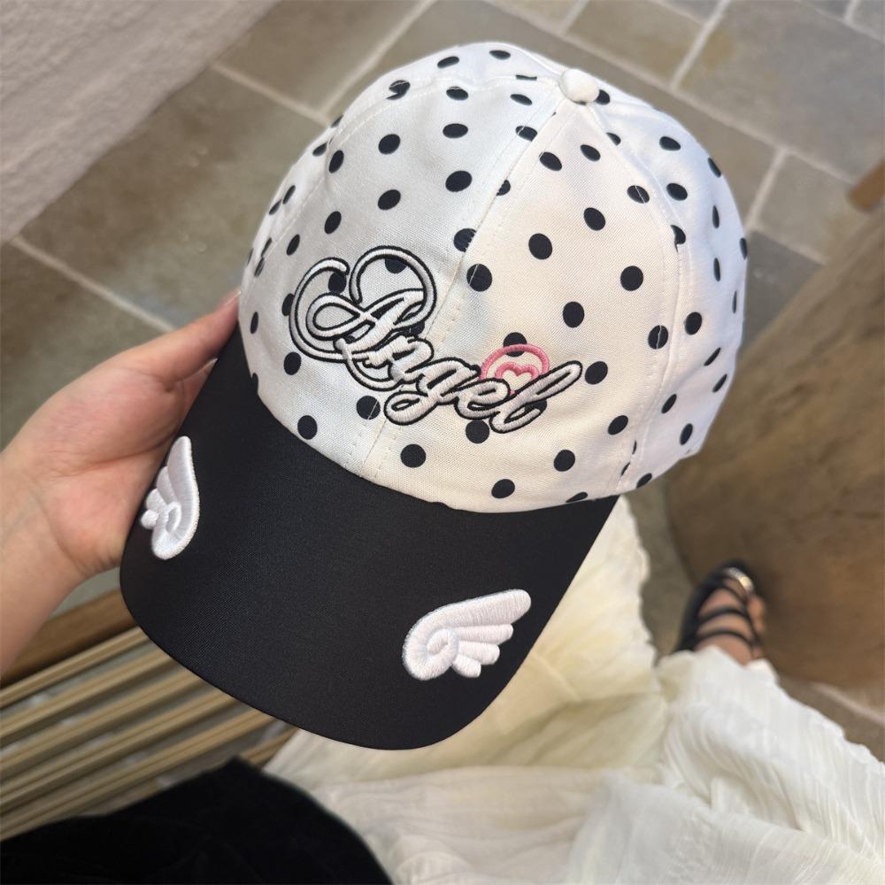Cotton Baseball Hat Polka Dot Sun Hat Fashion Peaked Cap