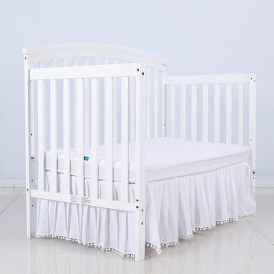 Plyšová koule Volánková sukně do postýlky Batole Nastavitelné Elastické Povlečení Postýlka Volánková sukně do postýlky Chlapci Dívčí Přikrývka