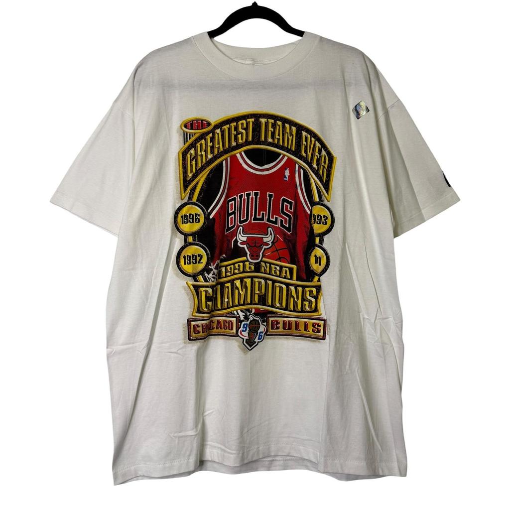 1996 Chicago Bulls T shirt Sz L (B1629)
