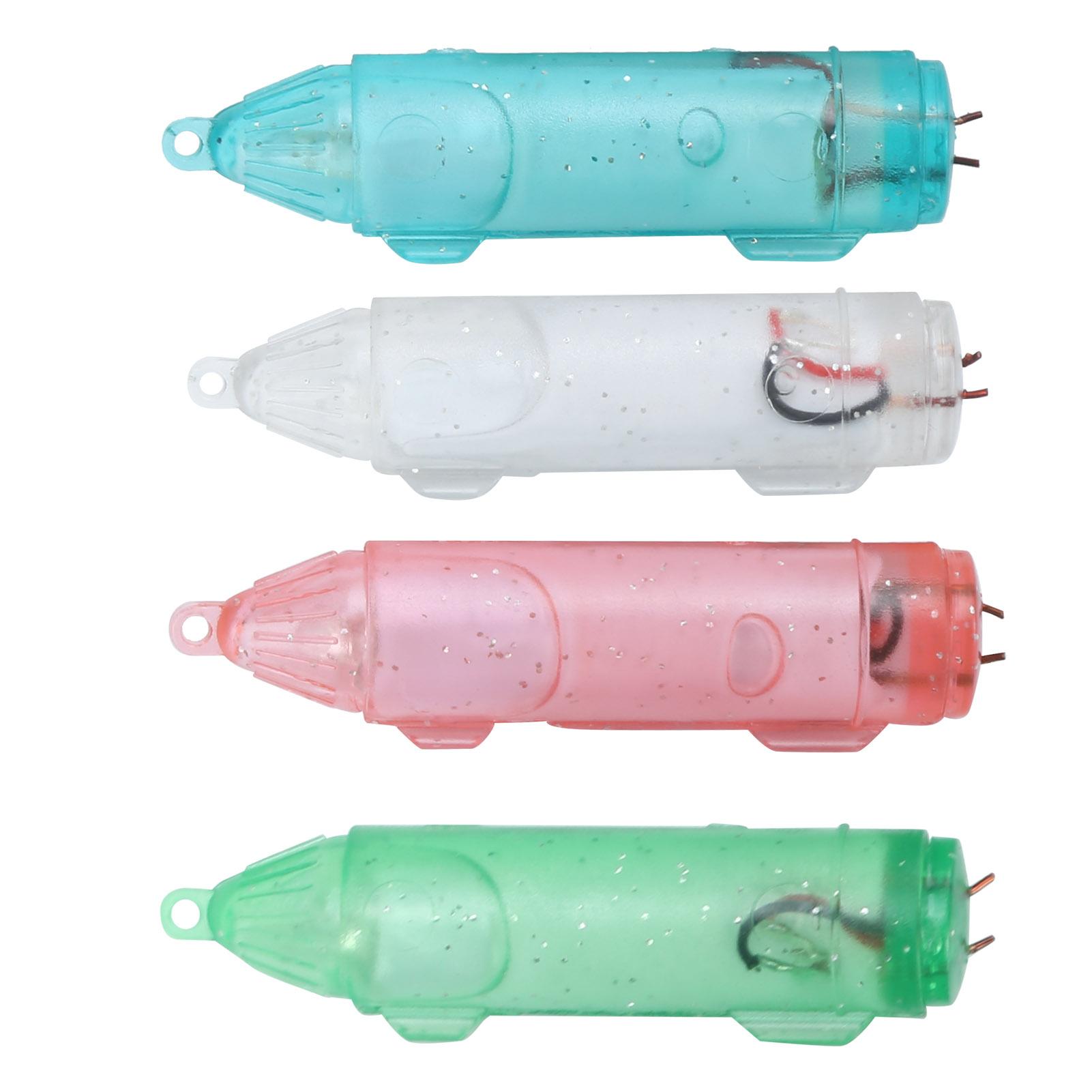 

4 шт. светодиодный светильник для приманки для рыбалки, подводная лампа для приманки, водонепроницаемый светильник для приманки, инструмент для рыбалки