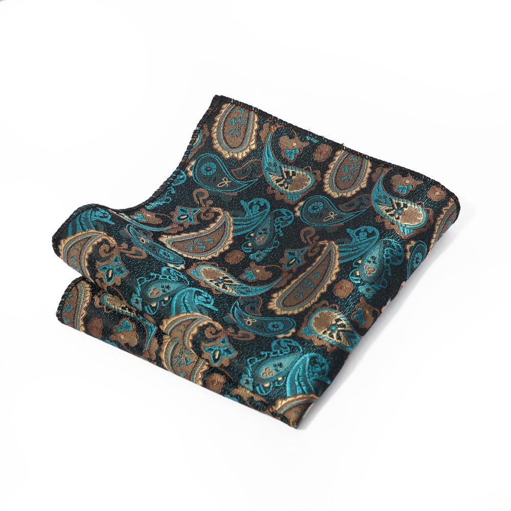 Herrficka i paisley-mönstrat polyester för affärs- eller fritidskostymer