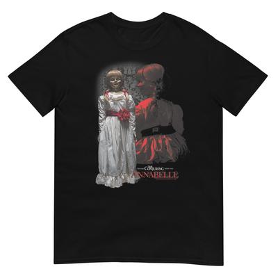 Annabelle Doll Portrait Collage Horror Movie TShirt