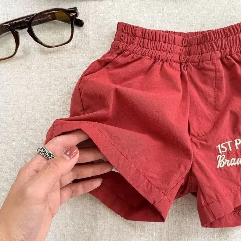 

Children s Summer Quick-Dry Shorts High-Waisted Casual Sports Shorts for Toddlers and Young Children 80 красный