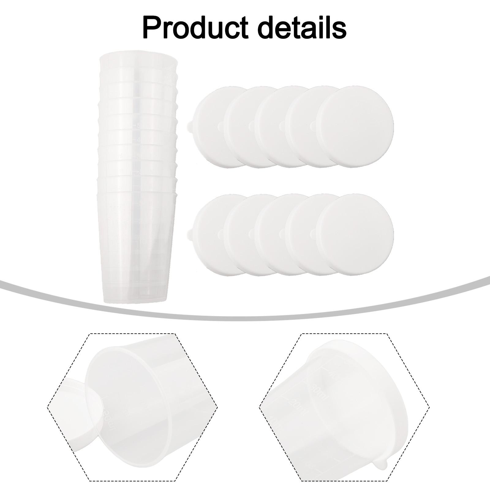 

Graduated 50ml Plastic Measuring Cups with Lids 10pcs for Consistent Results in Recipes Experiments and Sample Prep China Mainland