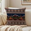 Klassische Strick-Britisches Muster FFair Isle Kissenbezug Kissenhülle Staubmilbenfrei Wohnzimmer Sofa Dekor Kissen Raum
