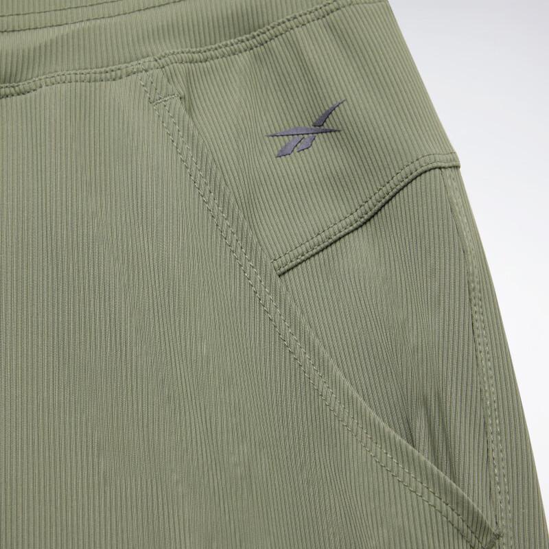 Reebok Solid Color Sun Protection Breathable Straight Leg Knitted Sports Pants Women bottoms Green 23RCS612WGL4