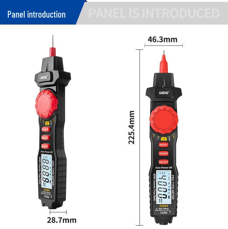 ANENG A3004 Smart Pen Multimeter - High Precision Digital Display for Electricians