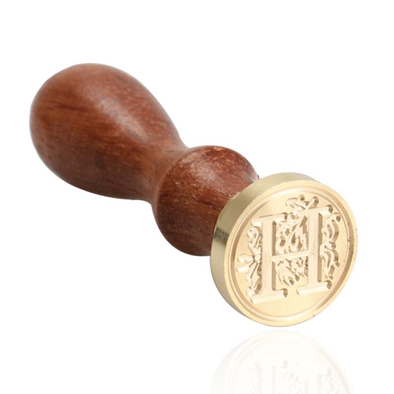 Vintage Wax Seal Stamp Classic A-Z Retro Seals Wooden Stamps Alphabet Craft 26 Letter Sealing Wax Home Decor Dropshipping