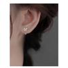 Hollow Butterfly Screw Buckle Stud Earrings For Women Sweet Minimalist Delicate Ear Jewelry