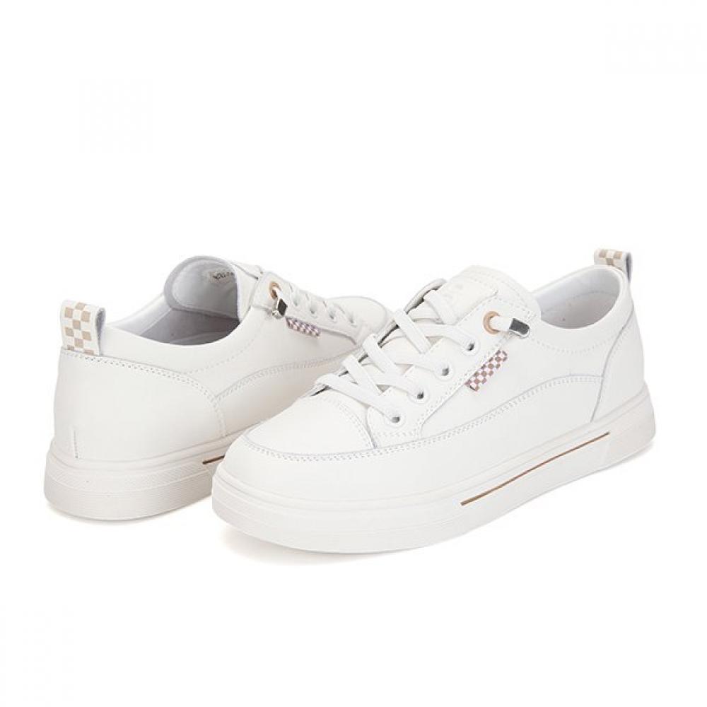 BARBARA Leather Basic Top Band Women Sneakers Bzg161wt