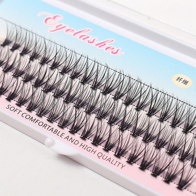 1box/60 Bundles,10D 0.1/0.07mm Thickness Individual Eyelash Extensions Eyelashes Cluster Lashes, Natural False Eyelashes Bundles