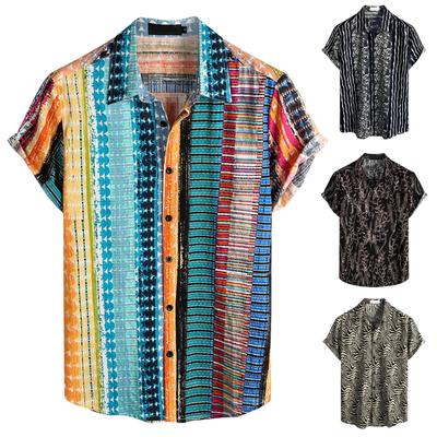 Men's Casual Hawaiian Shirts Short Sleeve Button Down Beach Shirts Tropical Summer Shirts
