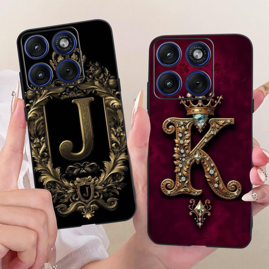 For Motorola Edge 70 Case XT2601-2 New Crown Letters Cover Soft Silicone Phone Case For Motorola Edge 70 Fusion Moto Edge70 Bags
