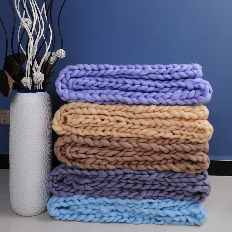 Blanket Thread Cotton Sofa Blankets Hand Woven Home Decoration Gift Comfortable