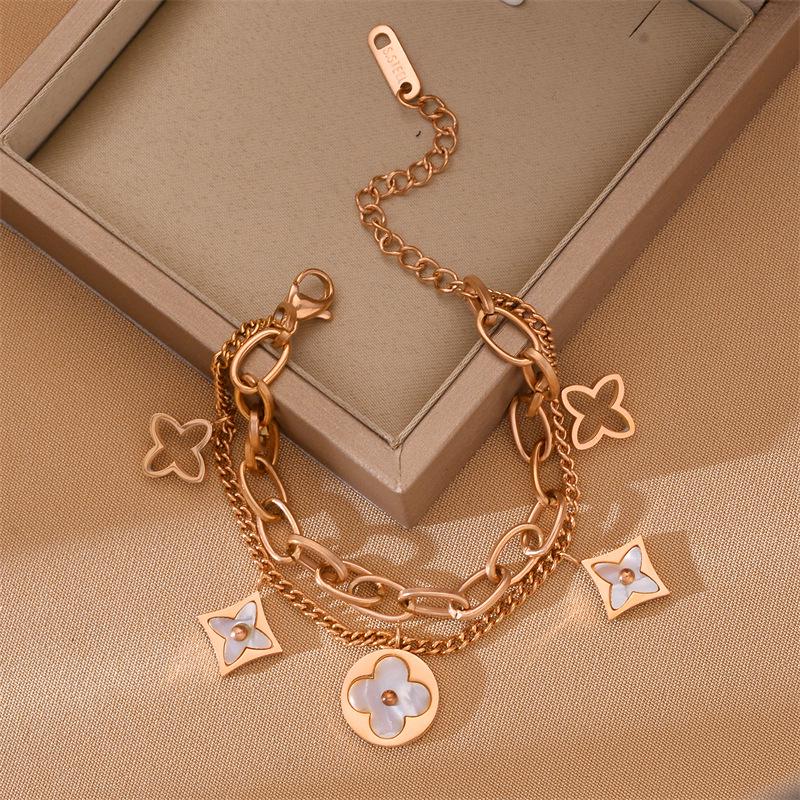 Koreanisches Dongdaemun Titanstahl Damenmode Armband - Edelstahl, High-End, Grenzüberschreitendes Design.