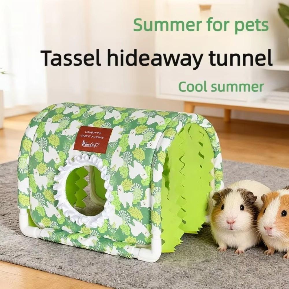 Summer Ventilated Cool Tunnel Bottomless Small Animal Cage Hamster Shelter For Rabbit Dutch Pig