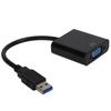 USB3.0 to VGA Converter 5Gbps HD 1080P Adapter Cable 15Pin Female External Video CardBlack
