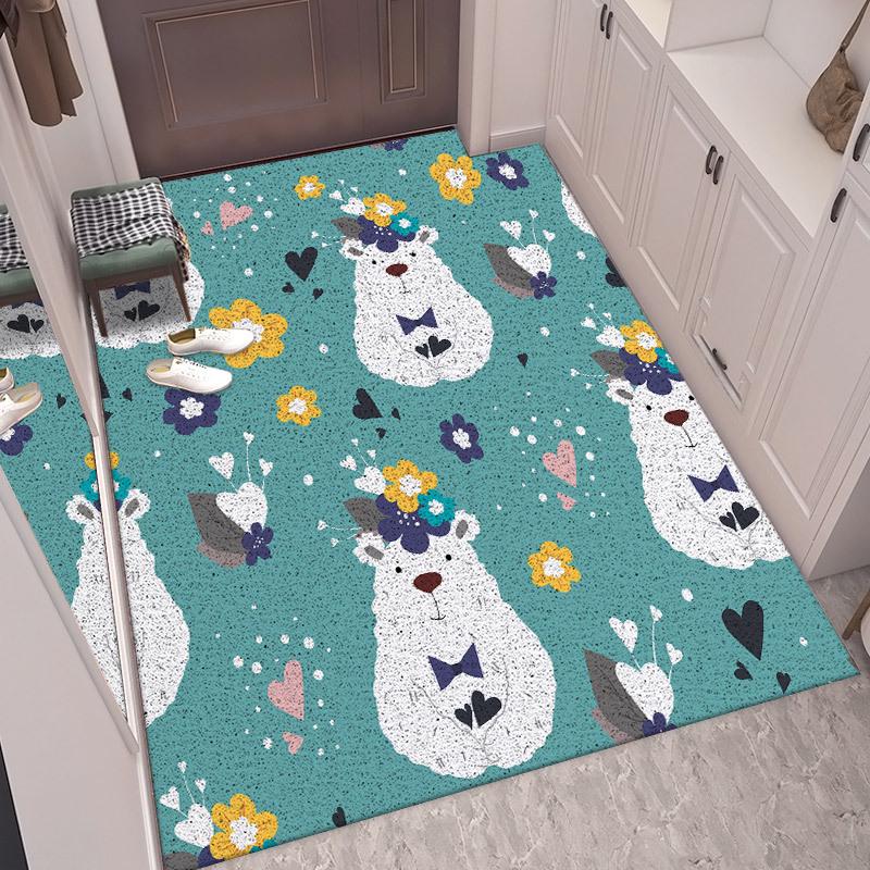 Cuttable Non-Slip Cartoon Door Mat - Wear-Resistant Entrance Foot Pad