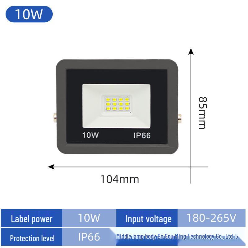 High-Power Waterproof Graphene LED Floodlight: 50W-100W Outdoor Projection Lighting