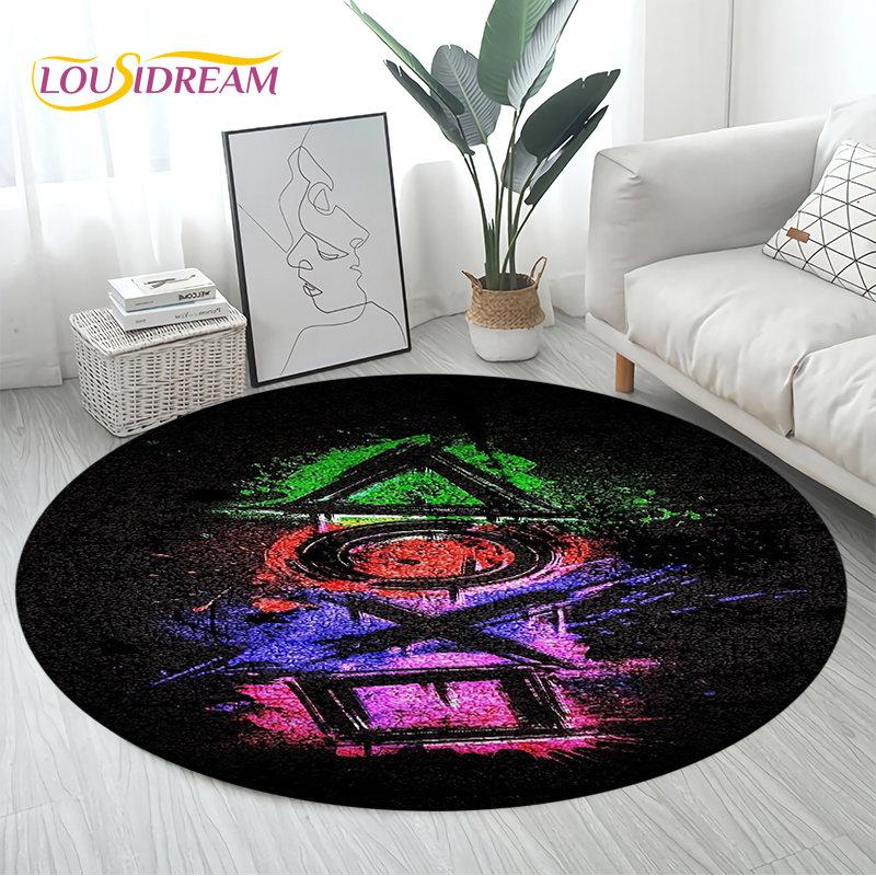 3D Cartoon Gamer Game Controller Area Rug Large,Round Carpet Rug for Living Room Bedroom Sofa Decor,Kid Play Non-slip Floor Mat