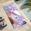 VTuber Singer T-Tenko Shibuki Towel For Swim Yoga Gym Quick Drying Soft and Skin-friendly Beach Towels All-Season