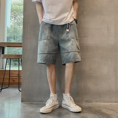 Men's Trendy Loose-Fit Japanese Denim Shorts - Summer Casual Cityboy Style