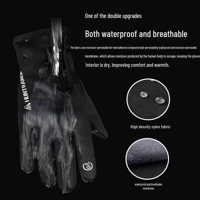 Unisex Touchscreen Windproof Waterproof Fleece Gloves