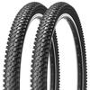 MOHEGIA 24" Mountain Bike Tires (26x1.95 54-559) - Black, Replacement Tires for MTB Folding Bikes