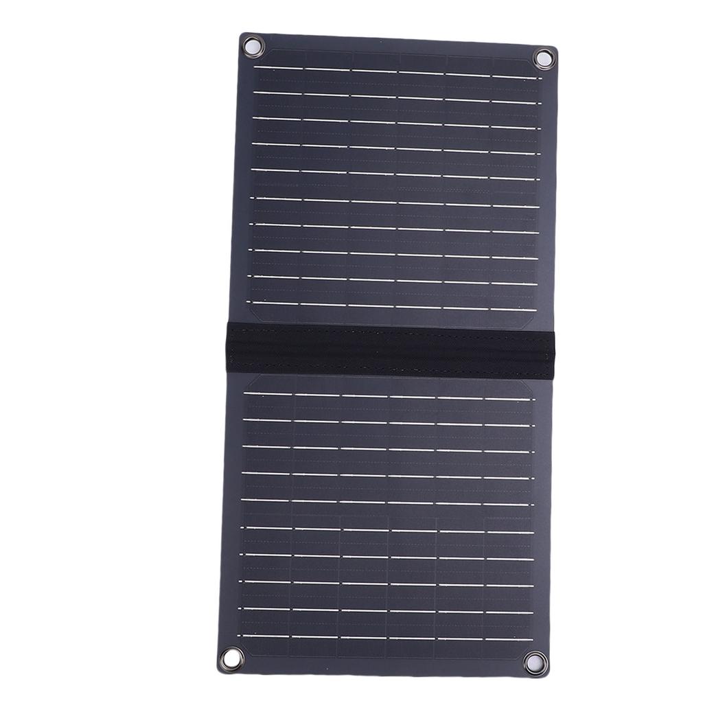 16W 5V Foldable Solar Panel Monocrystalline Silicon IP67 Rainproof USB A Type C Portable Solar Panel Charger for Outdoor Camping