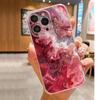 Red Gradient Drop-Proof Transparent Case for iPhone 15/16/17/14 Pro Max