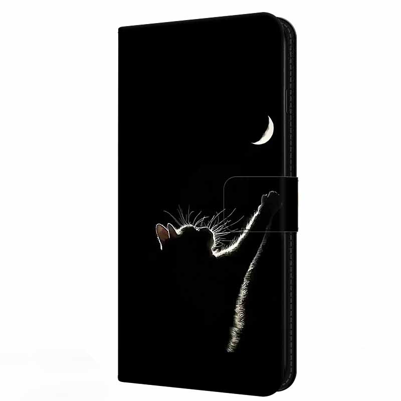 Leather Case For Xiaomi Redmi K70 K70 Pro 5G Protector Luxury Book Flip Cover Magnetic Shockproof Relief Wallet K 70 Cartoon Cat