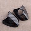 Black Car Exterior Door Handle Cover Trim Cap Set Carbon Fiber Texture LHD Fit for Mercedes Benz W246 W204 W212 X204 W166