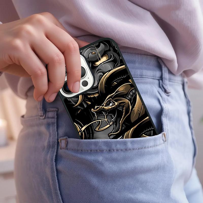 Samurai Japanese Warrior Mask Helmet Phone Case For iPhone 17 Air 15 16e 14 13 Pro Max Coque 12 11 Pro Max PLUS Cover