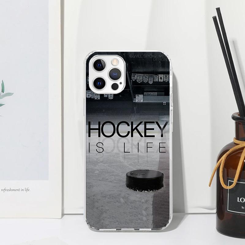 Ice Hockey Rink Sport Phone Case For Iphone 17 Air 16 15 Plus 16E 14 Pro Max 13 Mini 12 11 7 8 SE Fundas Soft Back Cover 17 Air