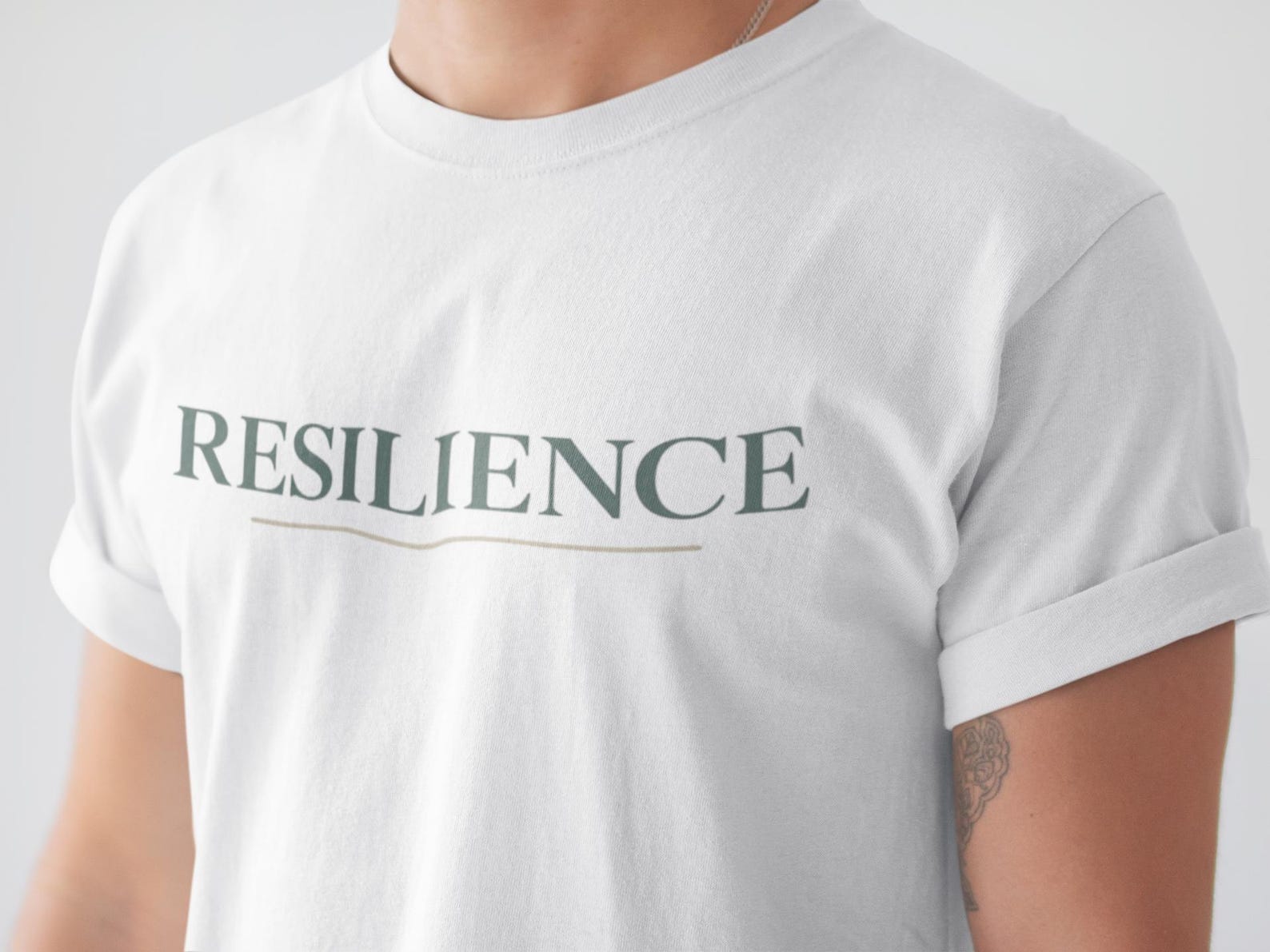 Resilience T-Shirt | Minimalist Quote, Unisex Cotton Tee 4XL