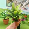 1:12 Scale Dollhouse Plant Potted Miniature Greenery Bonsai Floral Basket Doll Accessories Micro Landscape Scenery Photo Props