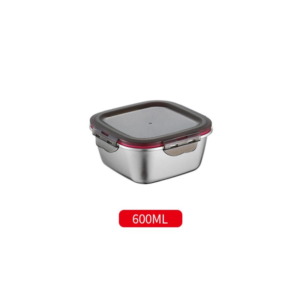 Silicone Ring Sealed 304 Stainless Steel Fresh-keeping Box Freshness Container Refrigerator