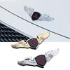 3D Chrome Car Front Hood Bonnet Emblem Badge Sticker for ASX Lancer Cordia Pajero Outlander Eclipse Galant Mirage