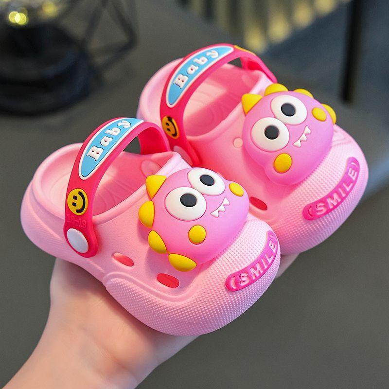 Kids Dinosaur Sandals With Non Slip Pvc Sole For Summer Outdoor Play
