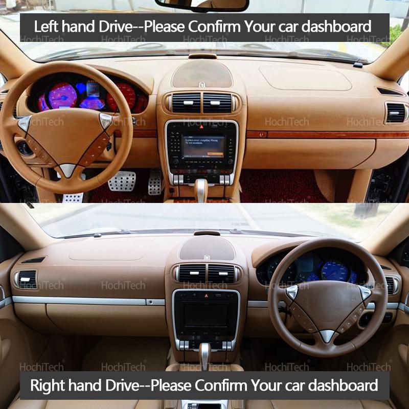 Car Dashboard Cover Avoid Light Pad trument Platform Cover Mat Carpet For Porsche Cayenne E1 9PA First Generation 2003-2010