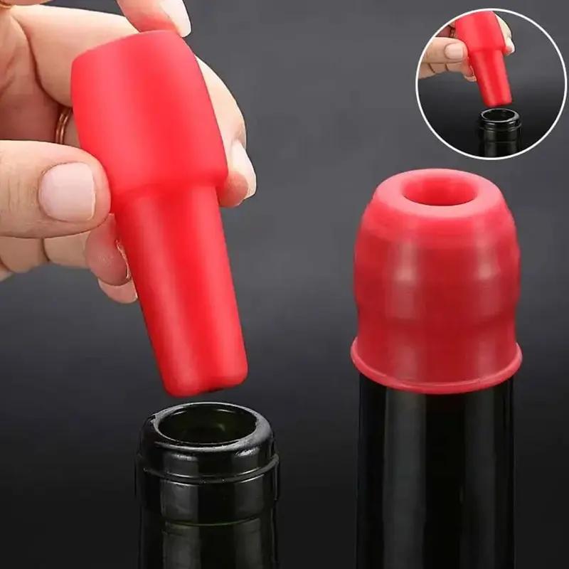 Reusable Silicone Wine Stoppers for Freshness and Versatility