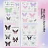 Waterproof Realistic Butterfly Tattoo Sticker – Small, Fresh, Aesthetic Cartoon Style, Long-Lasting, Personalized Colors