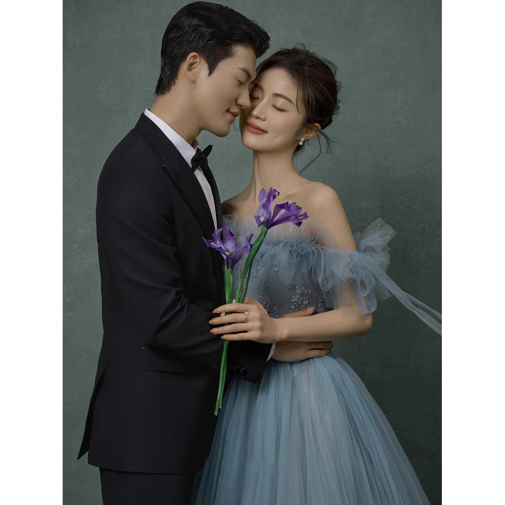 2025 neues Hochzeitskleid Mori Farbe Garn modisch und schön super Fee Mesh Titel süß flauschiges Kleid