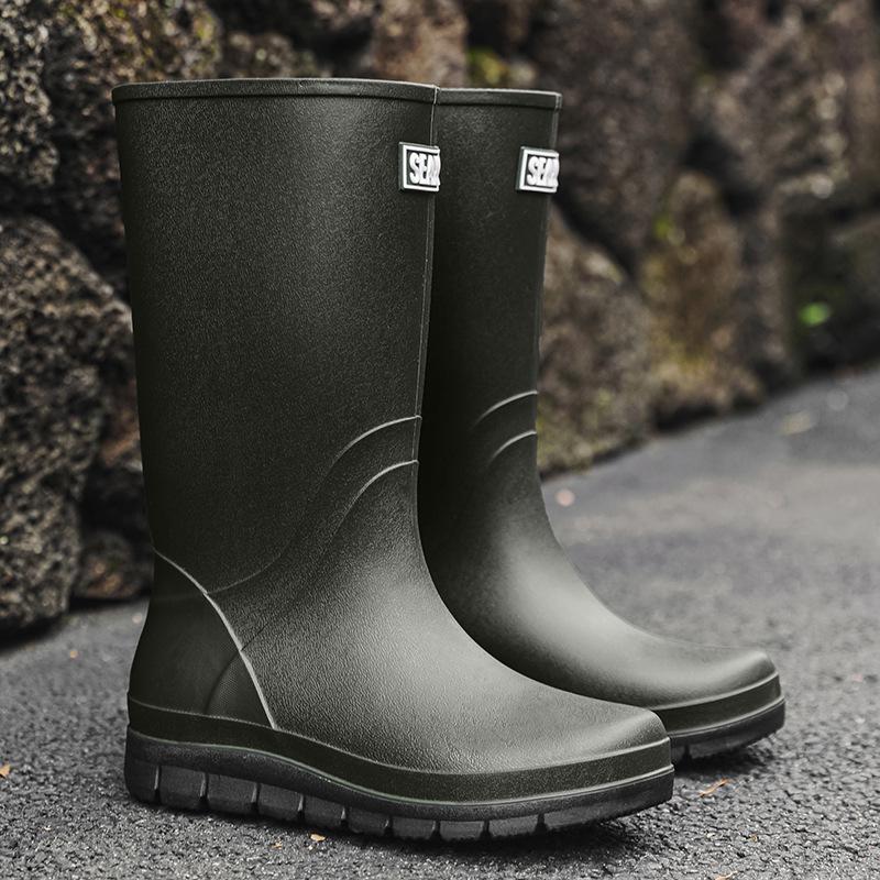 Męskie wodoodporne antypoślizgowe gumowe buty do brodzenia do użytku na zewnątrz, w kuchni lub budowie