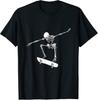 Halloween Skateboard Shirt Boy Skateboarding Men Skeleton TShirt
