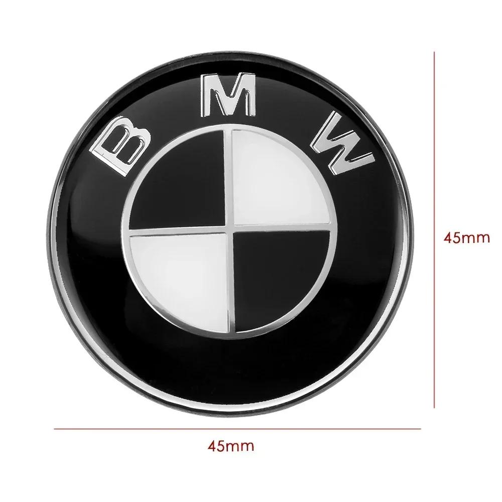 1 ks 45 mm znak emblém nálepka na volant auta Auto-Styling pre BMW E36 E46 E53 E90 E60 E61 E93 E87 X1 X3 X5 X6 F30 F20 F10